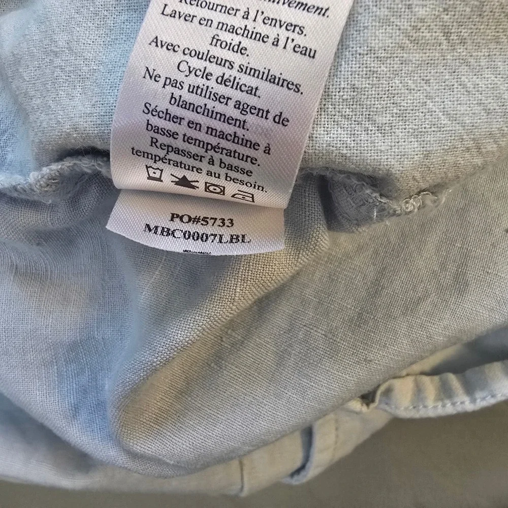 Faherty Brand Mens Light Blue‎ Linen Cotton Blend Shorts Size 42 MBC0007LBL